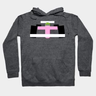 Formula racing driver - Hulk in pink Mercedes Hoodie